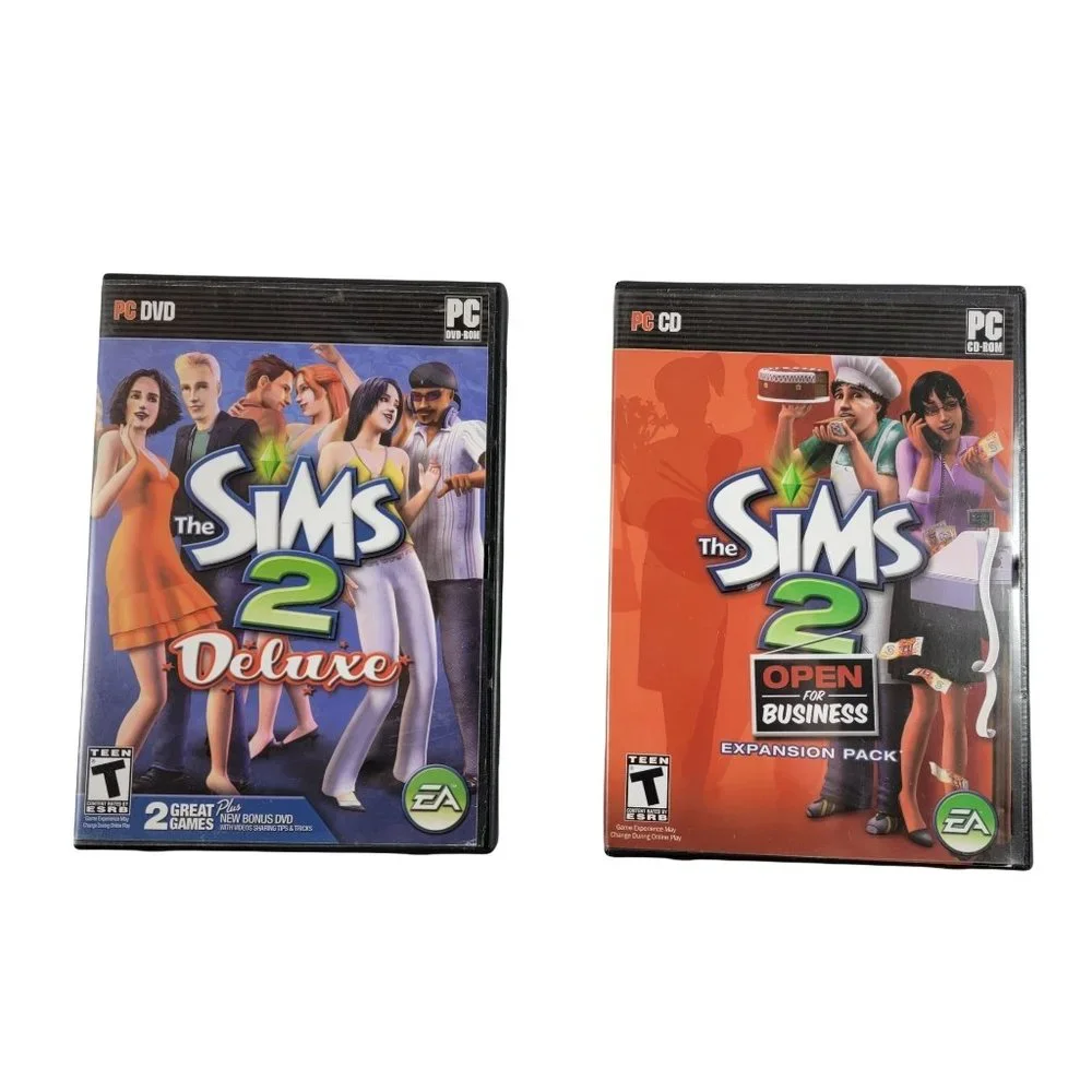 Sims 2 Deluxe Bundle with Open for Business Expansion pack